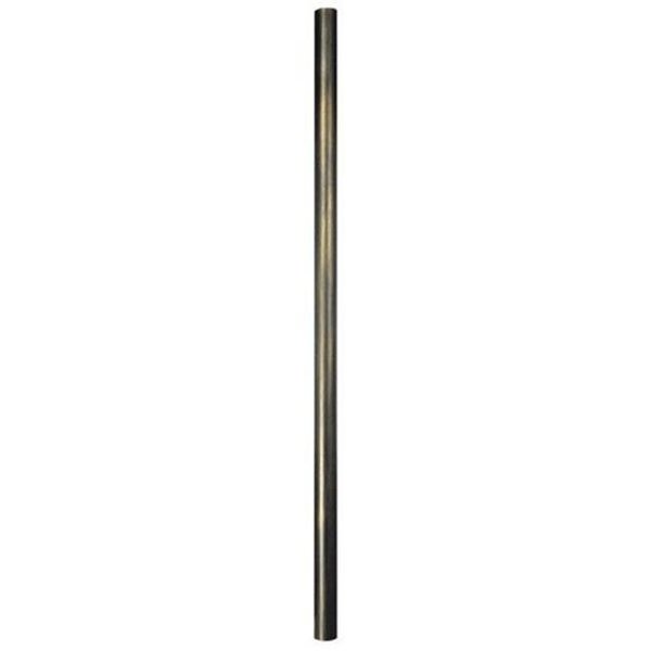 Craftmade Direct Burial Posts 390-BLK 7 ft. Smooth Aluminum Direct Burial Post-Black 390-BLK